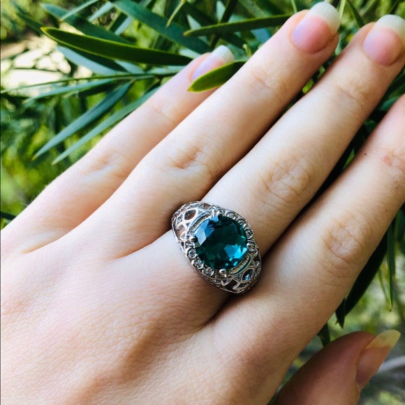 Vintage Alexandrite Gemstone 925 Sterling Silver - Picture 2 of 3